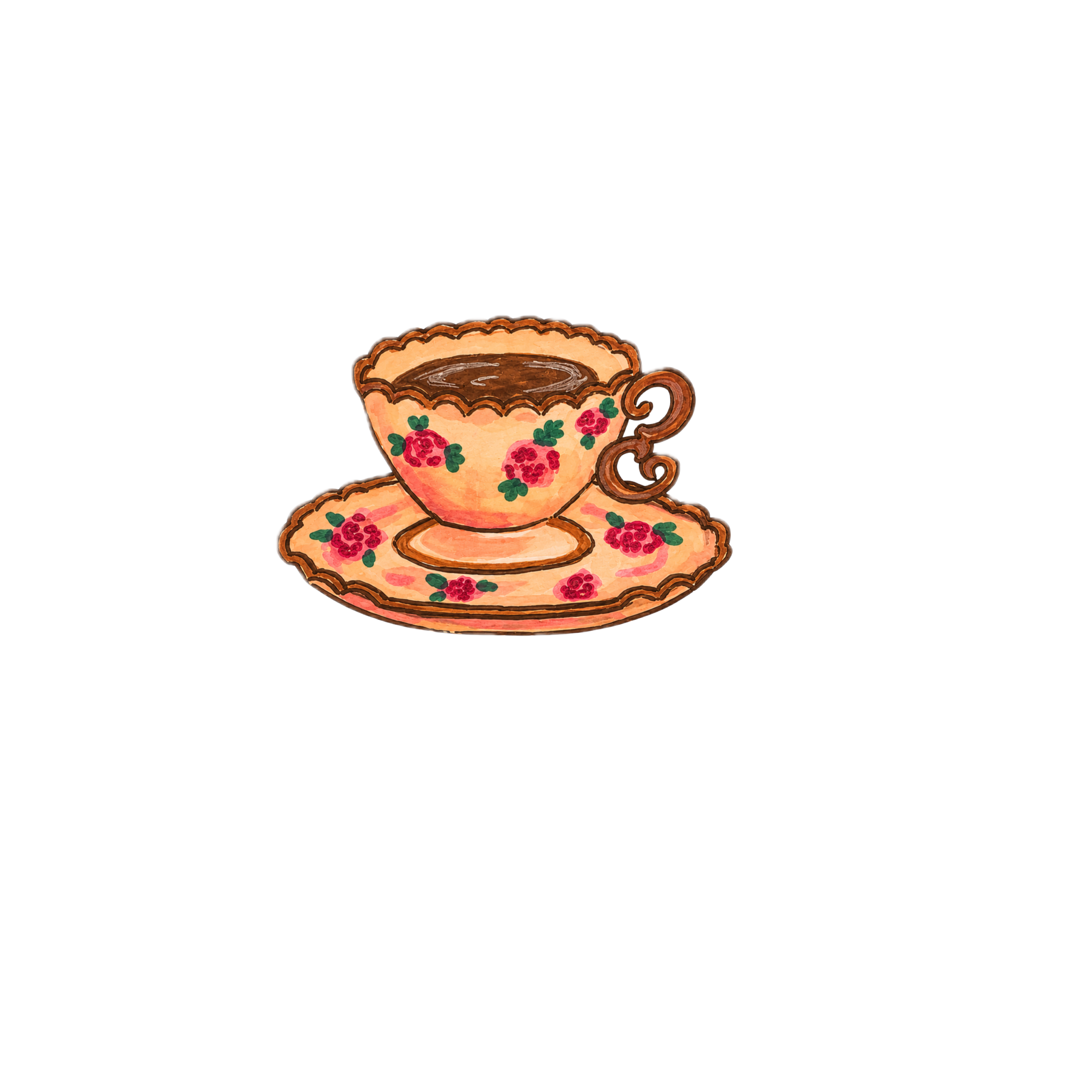 Vintage Teacup sticker
